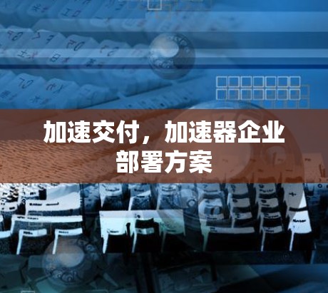 加速交付，加速器企业部署方案