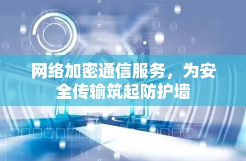 网络加密通信服务，为安全传输筑起防护墙