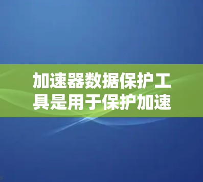 加速器数据保护工具是用于保护加速器运行过程中所使用的数据和资源的工具，旨在防止数据泄露、访问控制和权限管理。以下是该工具的详细解释