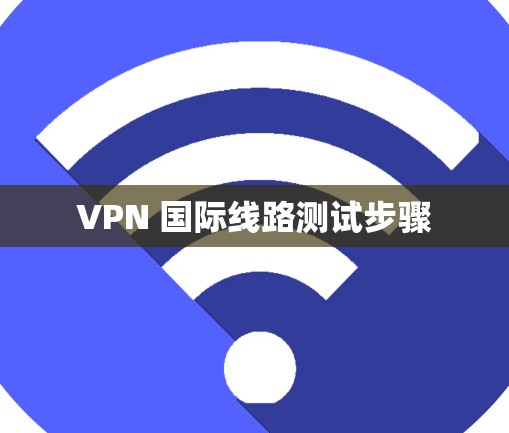 VPN 国际线路测试步骤