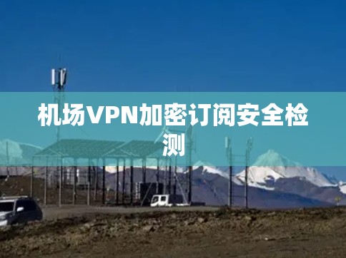 机场VPN加密订阅安全检测