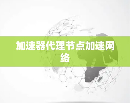 加速器代理节点加速网络