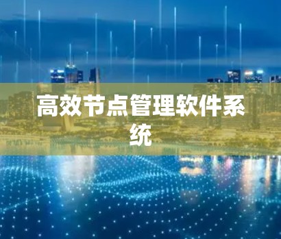高效节点管理软件系统